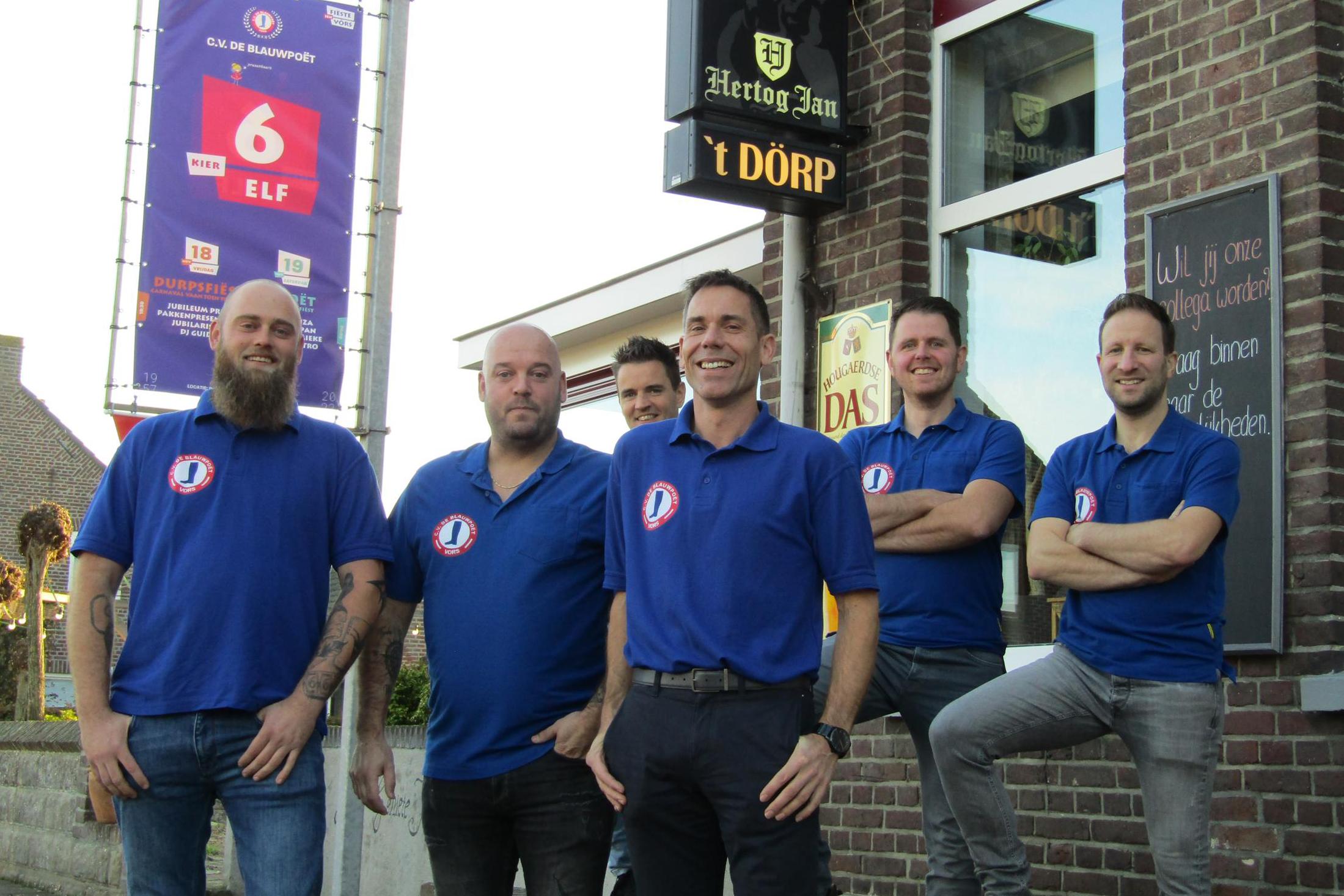 Jubilerende carnavalsvereniging De Blauwpoët is al 6x11 jaar een warm nest voor heel ‘Vors’
